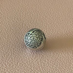 Pandora Pave Heart Clip